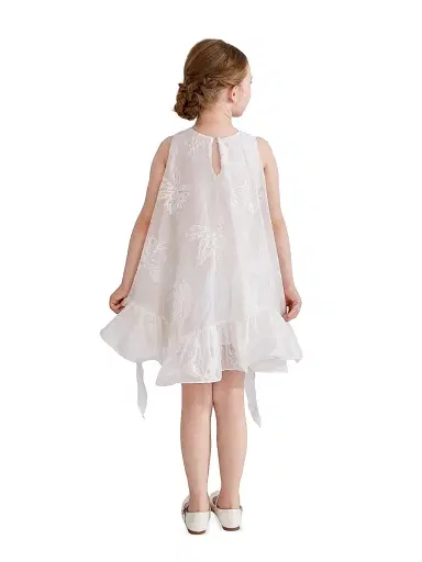 Tulleen Little Girl's & Girl's Marcelline Dress - White | Thumbnail 5 Tulleen Little Girl's & Girl's Marcelline Dress - White | Thumbnail 5