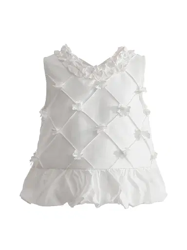 Tulleen Little Girl's & Girl's Quilted Skirt Set - White | Thumbnail 3 Tulleen Little Girl's & Girl's Quilted Skirt Set - White | Thumbnail 3