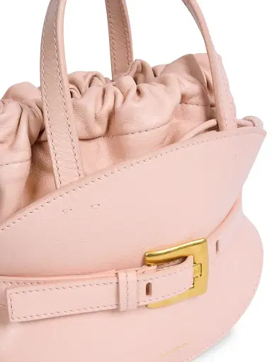 Balmain Women's Mini Shuffle Leather Top Handle Bag - Rose Pale | Thumbnail 7 Balmain Women's Mini Shuffle Leather Top Handle Bag - Rose Pale | Thumbnail 7