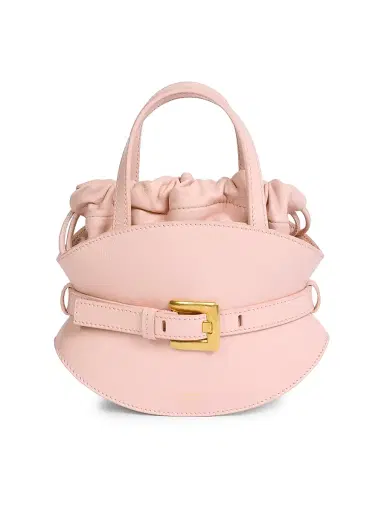 Balmain Women's Mini Shuffle Leather Top Handle Bag - Rose Pale | Thumbnail 1 Balmain Women's Mini Shuffle Leather Top Handle Bag - Rose Pale | Thumbnail 1