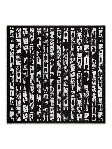 Givenchy Men's Shawl in Modal with Photographic Negative Print - Black | Thumbnail 1 Givenchy Men's Shawl in Modal with Photographic Negative Print - Black | Thumbnail 1