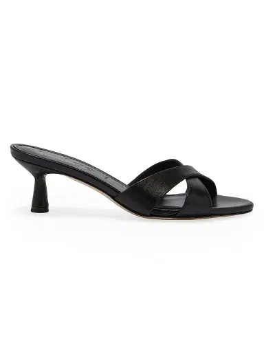 Aeyde Women's Vero Leather Mules - Black | Thumbnail 1 Aeyde Women's Vero Leather Mules - Black | Thumbnail 1