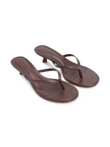 Schutz Women's Carolyn 50MM Leather Sandals - Root Brown | Thumbnail 2 Schutz Women's Carolyn 50MM Leather Sandals - Root Brown | Thumbnail 2