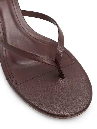 Schutz Women's Carolyn 50MM Leather Sandals - Root Brown | Thumbnail 5 Schutz Women's Carolyn 50MM Leather Sandals - Root Brown | Thumbnail 5