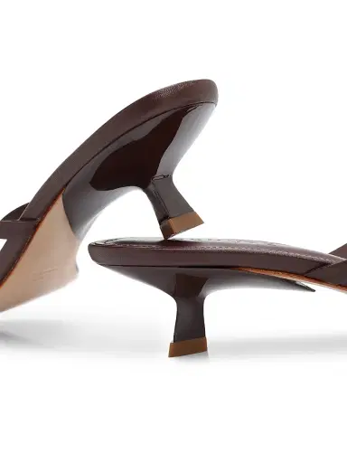 Schutz Women's Carolyn 50MM Leather Sandals - Root Brown | Thumbnail 6 Schutz Women's Carolyn 50MM Leather Sandals - Root Brown | Thumbnail 6