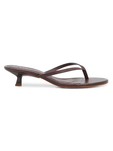 Schutz Women's Carolyn 50MM Leather Sandals - Root Brown | Thumbnail 1 Schutz Women's Carolyn 50MM Leather Sandals - Root Brown | Thumbnail 1