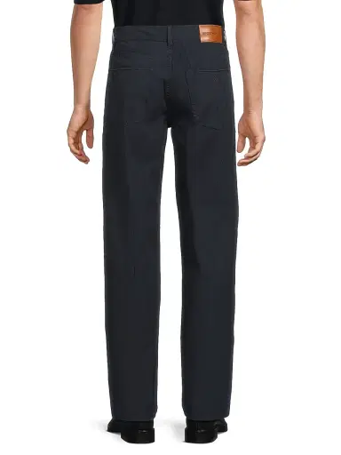 Emporio Armani Men's 5-Pocket Cotton Straight-Leg Pants - Navy | Thumbnail 5 Emporio Armani Men's 5-Pocket Cotton Straight-Leg Pants - Navy | Thumbnail 5
