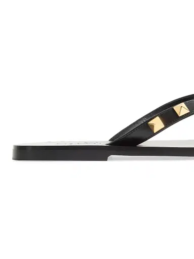 Valentino Garavani Women's Rockstud Calfskin 05MM Thong Sandals - Black - Size 10.5 | Thumbnail 6 Valentino Garavani Women's Rockstud Calfskin 05MM Thong Sandals - Black - Size 10.5 | Thumbnail 6