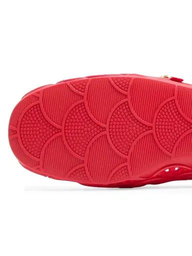 Valentino Garavani Women's Ondette Rubber 5MM Ballerinas with Scallop Pattern - Coral | Thumbnail 7 Valentino Garavani Women's Ondette Rubber 5MM Ballerinas with Scallop Pattern - Coral | Thumbnail 7