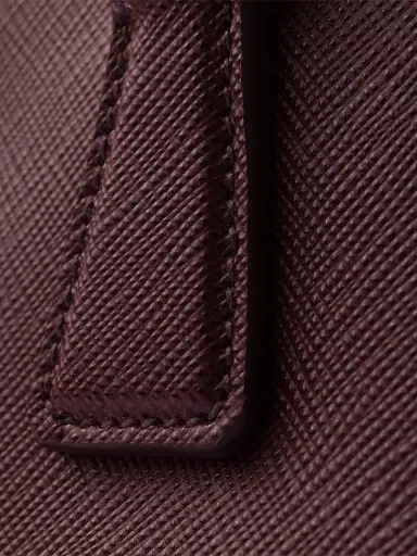 Prada Women's Galleria Saffiano Leather Mini Top Handle Bag - Dark Red | Thumbnail 5 Prada Women's Galleria Saffiano Leather Mini Top Handle Bag - Dark Red | Thumbnail 5