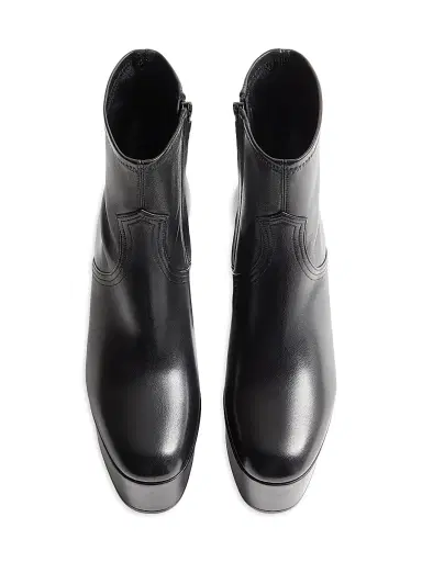 Valentino Garavani Women's Fawcette Platform Ankle 120MM Boots in Stretch Nappa - Black - Size 11.5 | Thumbnail 4 Valentino Garavani Women's Fawcette Platform Ankle 120MM Boots in Stretch Nappa - Black - Size 11.5 | Thumbnail 4