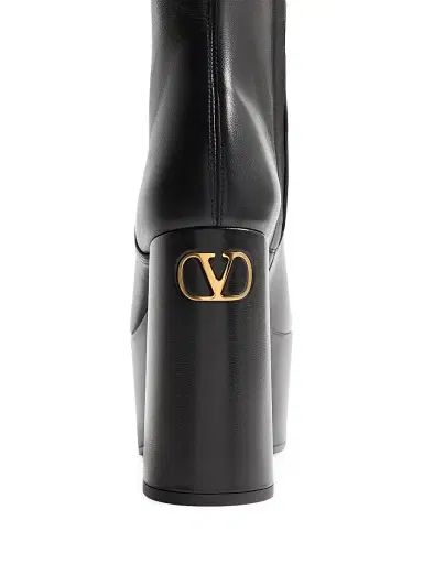 Valentino Garavani Women's Fawcette Platform Ankle 120MM Boots in Stretch Nappa - Black - Size 11.5 | Thumbnail 6 Valentino Garavani Women's Fawcette Platform Ankle 120MM Boots in Stretch Nappa - Black - Size 11.5 | Thumbnail 6