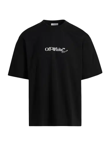 Off-White Men's Scribble Arr Skate Logo Cotton T-Shirt - Black White | Thumbnail 1 Off-White Men's Scribble Arr Skate Logo Cotton T-Shirt - Black White | Thumbnail 1