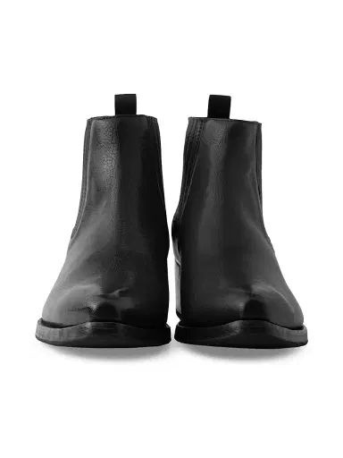 Prada Men's Leather Chelsea Boots - Black | Thumbnail 2 Prada Men's Leather Chelsea Boots - Black | Thumbnail 2