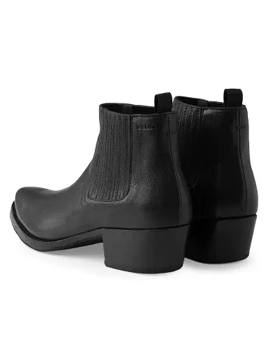 Prada Men's Leather Chelsea Boots - Black | Thumbnail 3 Prada Men's Leather Chelsea Boots - Black | Thumbnail 3