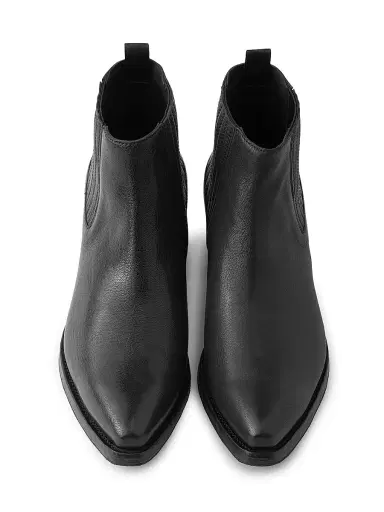 Prada Men's Leather Chelsea Boots - Black | Thumbnail 4 Prada Men's Leather Chelsea Boots - Black | Thumbnail 4