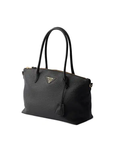 Prada Women's Leather Tote Bag - Black | Thumbnail 4 Prada Women's Leather Tote Bag - Black | Thumbnail 4