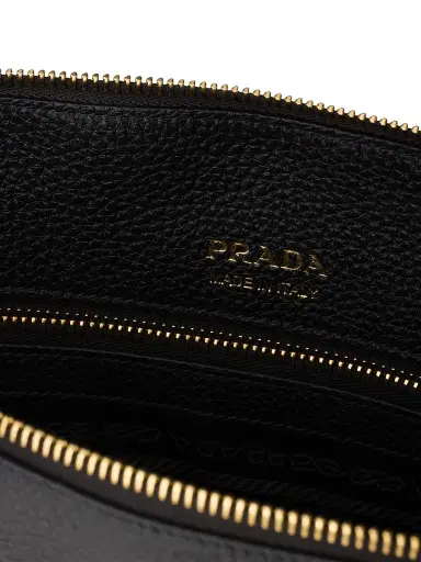 Prada Women's Leather Tote Bag - Black | Thumbnail 6 Prada Women's Leather Tote Bag - Black | Thumbnail 6