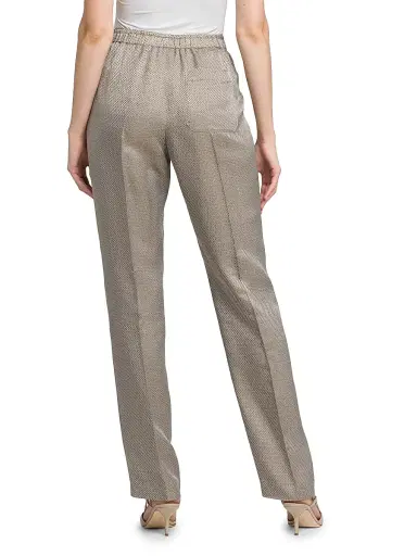 Giorgio Armani Women's Micro Jacquard Elasticized Trousers - Mirage Gray - Size 2 | Thumbnail 5 Giorgio Armani Women's Micro Jacquard Elasticized Trousers - Mirage Gray - Size 2 | Thumbnail 5