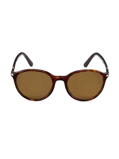 Persol Men's 56MM Round Sunglasses - Havana Brown | Thumbnail 2 Persol Men's 56MM Round Sunglasses - Havana Brown | Thumbnail 2