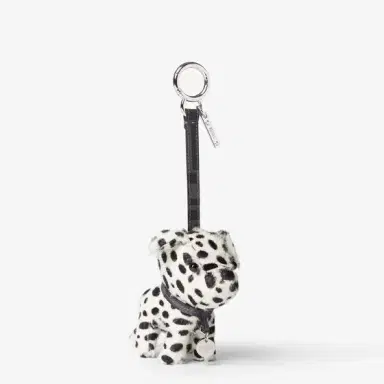 Fendi Bag charm made of black and white spotted pony hair-effect | Thumbnail 2 Fendi Bag charm made of black and white spotted pony hair-effect | Thumbnail 2