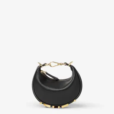Fendi Nano Fendigraphy Hobo bag with zip fastening, embellished | Thumbnail 2 Fendi Nano Fendigraphy Hobo bag with zip fastening, embellished | Thumbnail 2
