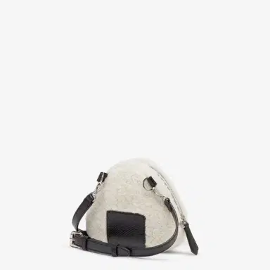 Fendi Onigiri-shaped mini-bag with zip closure | Thumbnail 2 Fendi Onigiri-shaped mini-bag with zip closure | Thumbnail 2