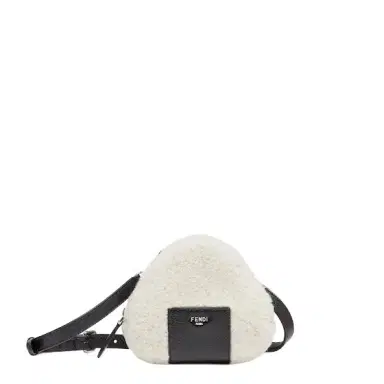 Fendi Onigiri-shaped mini-bag with zip closure | Thumbnail 1 Fendi Onigiri-shaped mini-bag with zip closure | Thumbnail 1