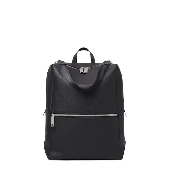 Lui backpack with a soft design, made of black Lui backpack with a soft design, made of black