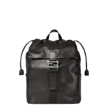 Fendi Flux backpack made of smooth black calf leather | Thumbnail 1 Fendi Flux backpack made of smooth black calf leather | Thumbnail 1