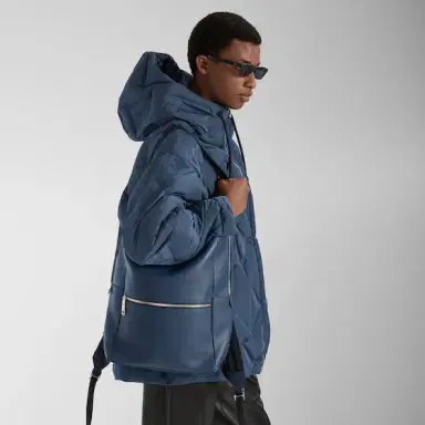 Fendi Lui backpack with a soft design, made of dark blue | Thumbnail 2 Fendi Lui backpack with a soft design, made of dark blue | Thumbnail 2