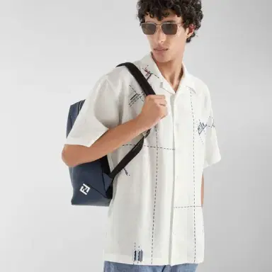 Fendi Lui backpack with a soft design, made of dark blue | Thumbnail 7 Fendi Lui backpack with a soft design, made of dark blue | Thumbnail 7