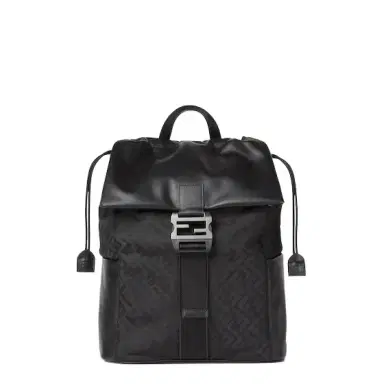 Fendi Flux backpack made of black padded FF nylon, with | Thumbnail 1 Fendi Flux backpack made of black padded FF nylon, with | Thumbnail 1