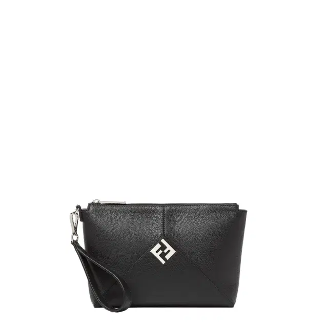 Lui clutch bag with a soft design, made of black Lui clutch bag with a soft design, made of black