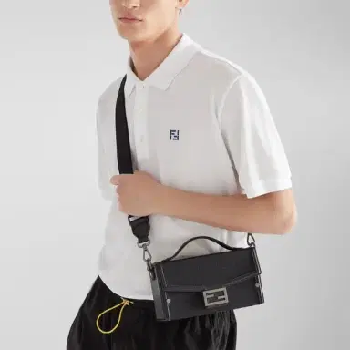 Fendi Soft Trunk bag made of black FF Nylon with a lustrous | Thumbnail 2 Fendi Soft Trunk bag made of black FF Nylon with a lustrous | Thumbnail 2