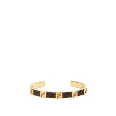 Fendi Rigid bracelet with embossed FF motif | Thumbnail 1 Fendi Rigid bracelet with embossed FF motif | Thumbnail 1