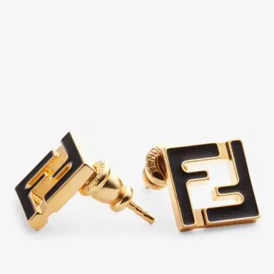 Fendi FF motif shaped earrings | Thumbnail 2 Fendi FF motif shaped earrings | Thumbnail 2