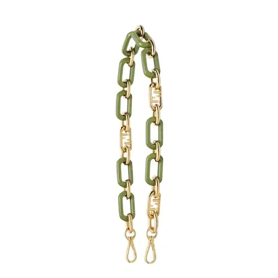 Long chain shoulder strap with double snap hook, to use Long chain shoulder strap with double snap hook, to use