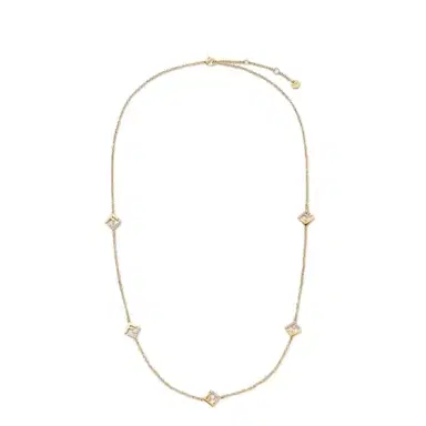 Fendi Necklace with thin chain and cut-out FF motif | Thumbnail 1 Fendi Necklace with thin chain and cut-out FF motif | Thumbnail 1