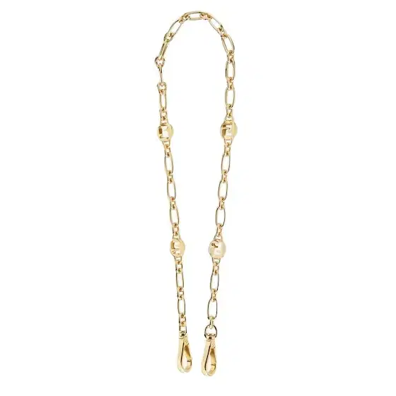 Long chain shoulder strap with double snap hook, to use Long chain shoulder strap with double snap hook, to use