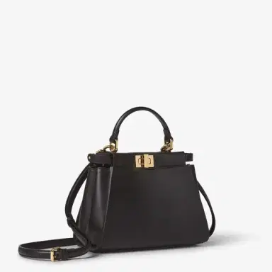 Fendi Iconic small Peekaboo bag made of soft black leather | Thumbnail 2 Fendi Iconic small Peekaboo bag made of soft black leather | Thumbnail 2
