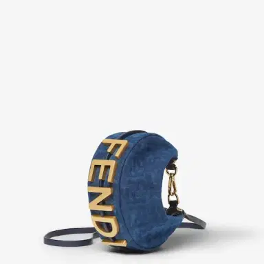 Fendi Mini Fendigraphy hobo bag with a contemporary look and bold | Thumbnail 3 Fendi Mini Fendigraphy hobo bag with a contemporary look and bold | Thumbnail 3