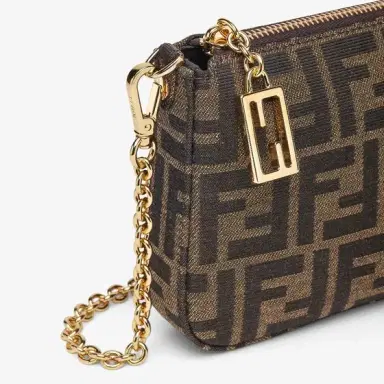 Fendi Tube pouch bag with fine, detachable chain strap, to carry | Thumbnail 6 Fendi Tube pouch bag with fine, detachable chain strap, to carry | Thumbnail 6