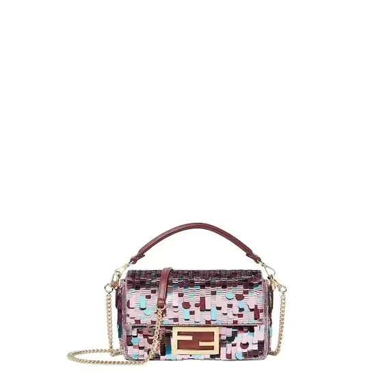 Small-size iconic Baguette® bag, with refined all-over Small-size iconic Baguette® bag, with refined all-over