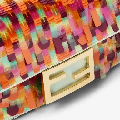 Fendi Iconic mini Baguette® bag, embroidered all over | Thumbnail 5 Fendi Iconic mini Baguette® bag, embroidered all over | Thumbnail 5