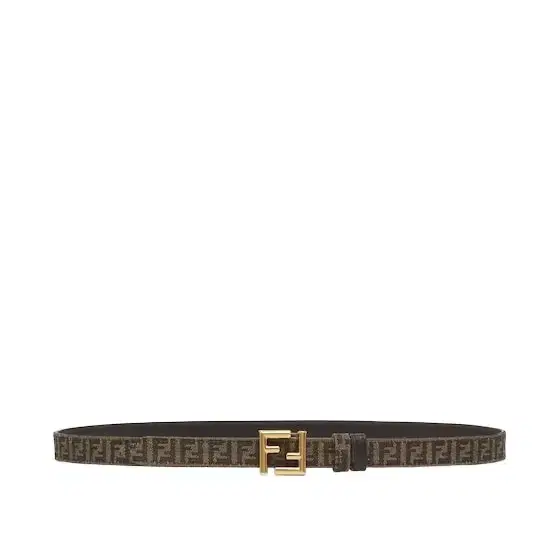 Reversible belt with loop and FF stud buckle Reversible belt with loop and FF stud buckle