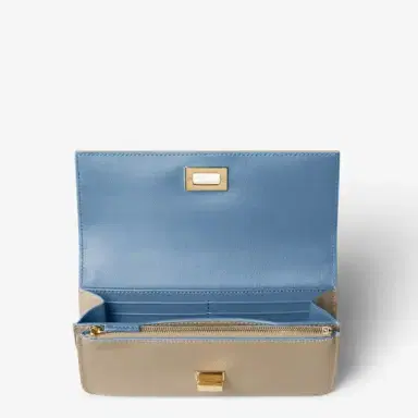 Fendi Way continental wallet with flap and twist lock | Thumbnail 4 Fendi Way continental wallet with flap and twist lock | Thumbnail 4