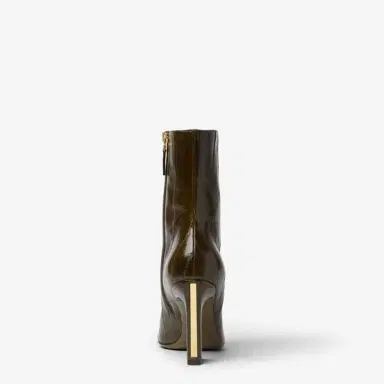 Fendi Ankle boot with internal zip in gold-finish metal | Thumbnail 3 Fendi Ankle boot with internal zip in gold-finish metal | Thumbnail 3