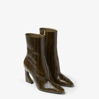 Fendi Ankle boot with internal zip in gold-finish metal | Thumbnail 4 Fendi Ankle boot with internal zip in gold-finish metal | Thumbnail 4