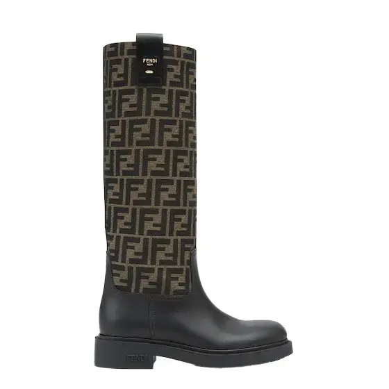 Tubular leg boots with round toe Tubular leg boots with round toe